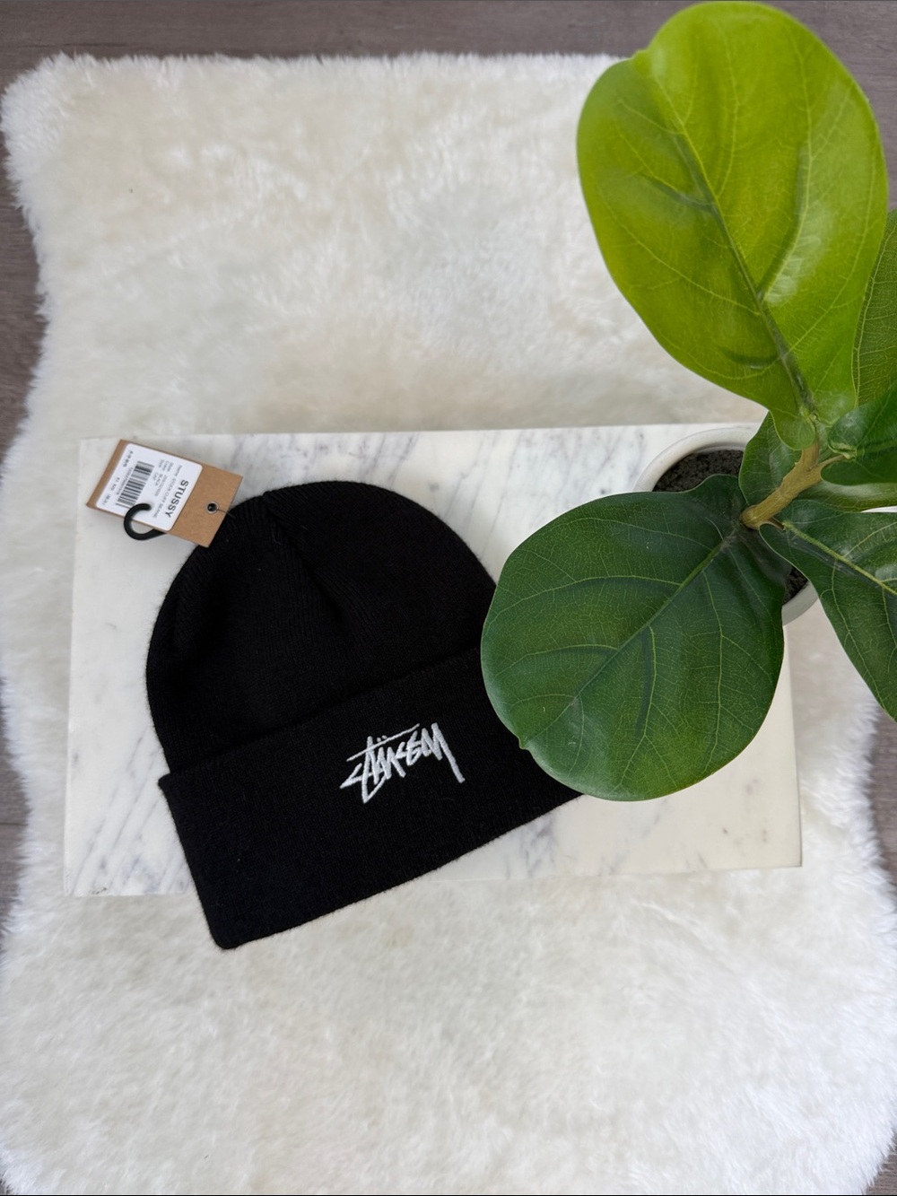 Stussy Black Beanie